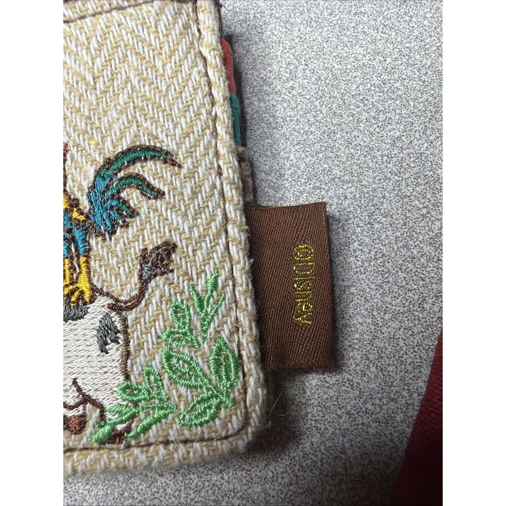 Disney LOUNGEFLY Moana Hei Hei Canvas Crossbody Bag And Coin/cc Purse